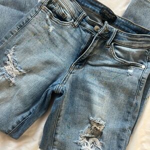 Judy Blue Paint Splashed Destroyed Boyfriend Jean Size 1/25